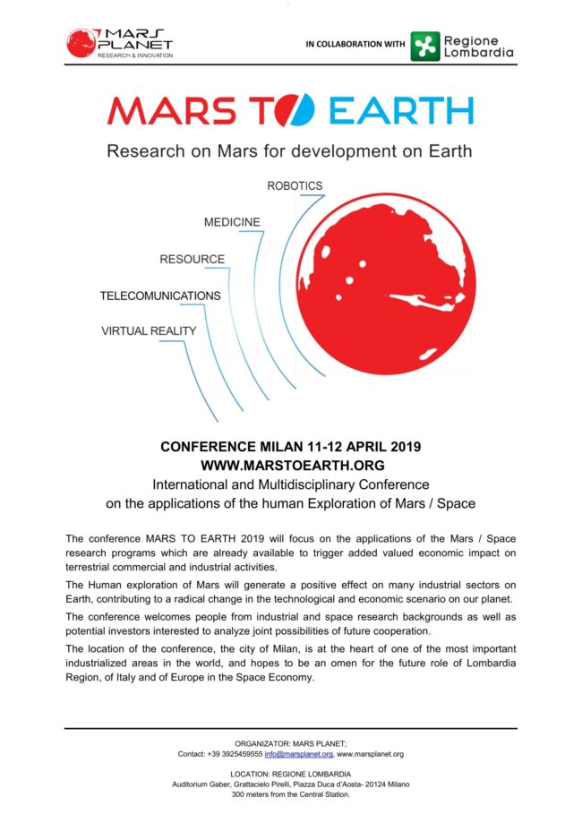 Mars To Earth Conference